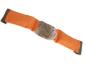Preview: Dummy mit Kaninchenfellring orange
