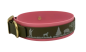 Preview: 3,8 cm Halsband mit Jagdszene Biothane® zweifarbig Doppelsteg