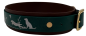 Preview: 3,8 cm Halsband mit Jagdszene Biothane® zweifarbig Doppelsteg