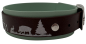 Preview: 3,8 cm Halsband mit Jagdszene Biothane® zweifarbig Doppelsteg