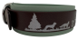 Preview: 3,8 cm Halsband mit Jagdszene Biothane® zweifarbig Doppelsteg