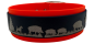 Preview: 3,8 cm Halsband mit Jagdszene Biothane® zweifarbig Doppelsteg