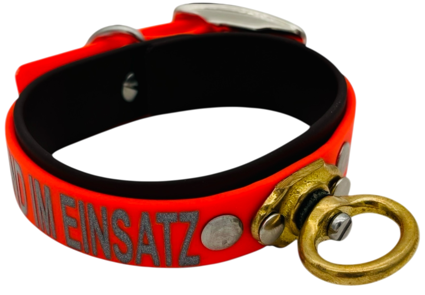 5 cm Schweißhalsung Biothane® mit Wirbel