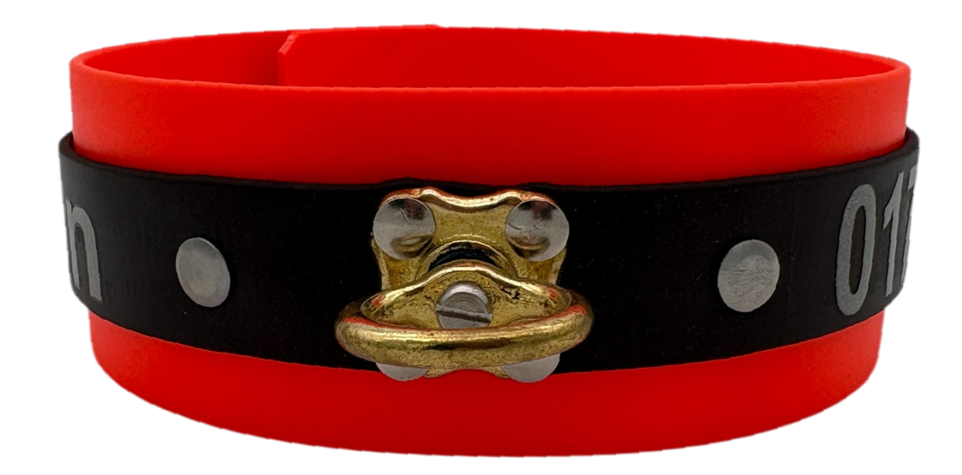 5 cm Schweißhalsung Biothane® mit Wirbel